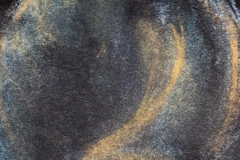 Close up of chalk pastel scribbles on a black paper background abstract Foto stock