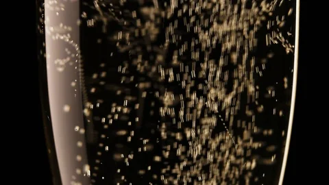 Close up of champagne glass Stock Footage 100417525