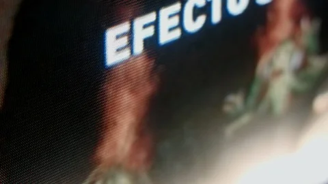 Close up of changing channels on TV Stock-Footage 88219375