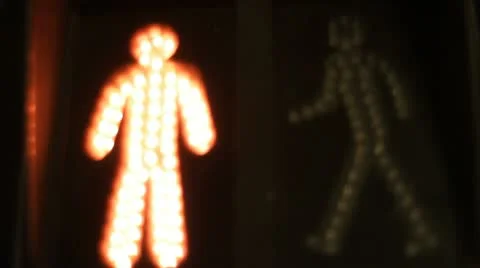 Close up of changing traffic lights, stedi cam Video stock 21141209