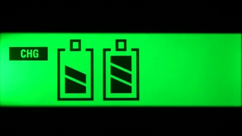 Close up of charger green screen Stock Footage 136053499