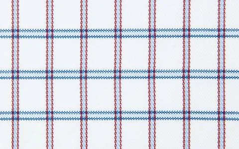 Close up checked fabric pattern Close up seamless checked blue and red fab... Stock Photos