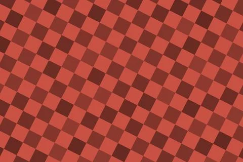 Close-up of a checkered fabric pattern in red and brown Stock Illustration
