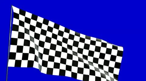 Close up checkered flag Stock Footage 10578685