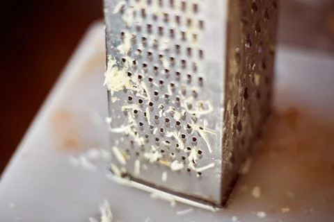 Close up cheese grater Stock Photos