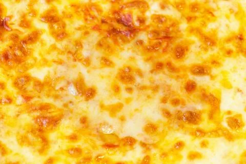Close up of Cheese Pizza Texture. Stock Photos