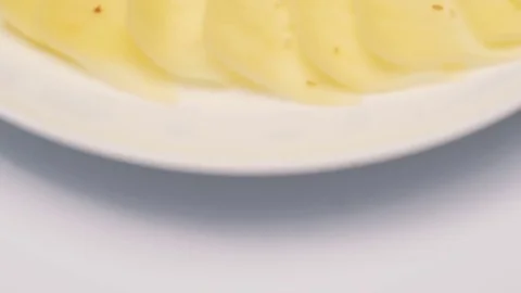 Close up of cheese snack plate Stock-Footage 71027930