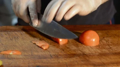 Close-up of chef hands cooking and preparing Asian food . Rack focus Stock Footage 73131947