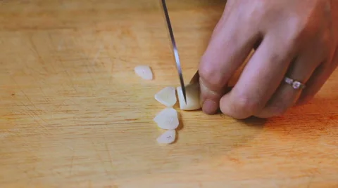 Close-up of chef hands cooking. Rack focus Stock Footage 57850401
