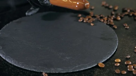 Close-up of chef is making chocolate desserts Stock Footage 126581374