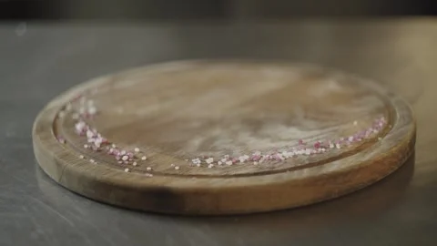 Close-up of the chef plating and serving the barbecue ribs. Stock Footage 242167254