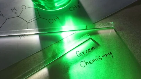 Close up of chemistry text on laboratory table Stock Footage 95967605