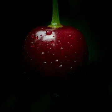 Close up of a cherry  squar Stock Photos