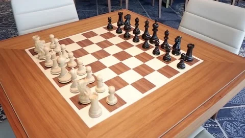 Close up Chess board with chess pawn rook. Strategic Intelligence game sport Video stock 226941725