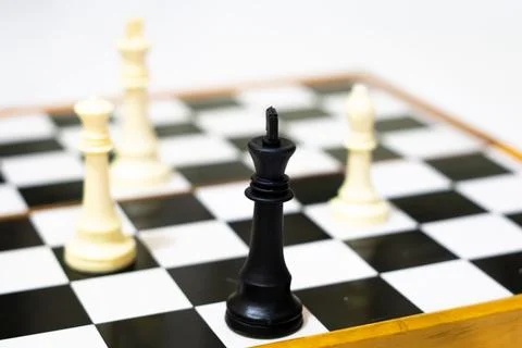 Close-Up Chess Game - Capturing Moves, Strategy, and Checkmate Moments Stock Photos