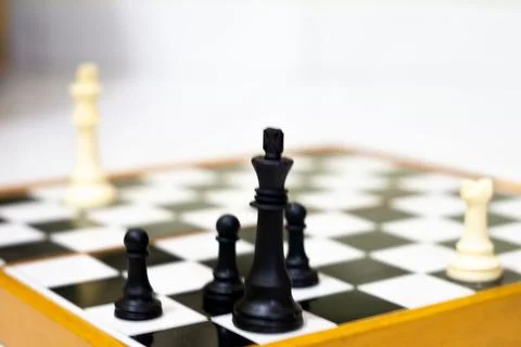 Close-Up Chess Game - Capturing Moves, Strategy, and Checkmate Moments Stock Photos