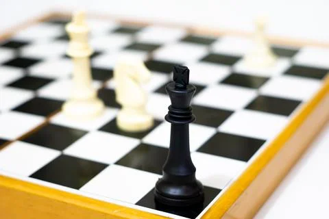 Close-Up Chess Game - Capturing Moves, Strategy, and Checkmate Moments Stock Photos