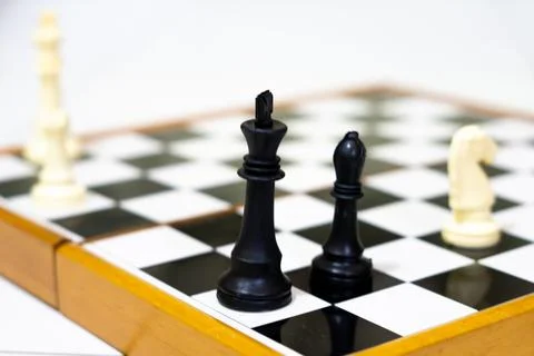 Close-Up Chess Game - Capturing Moves, Strategy, and Checkmate Moments Stock Photos