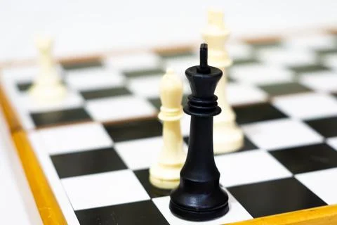 Close-Up Chess Game - Capturing Moves, Strategy, and Checkmate Moments Stock Photos