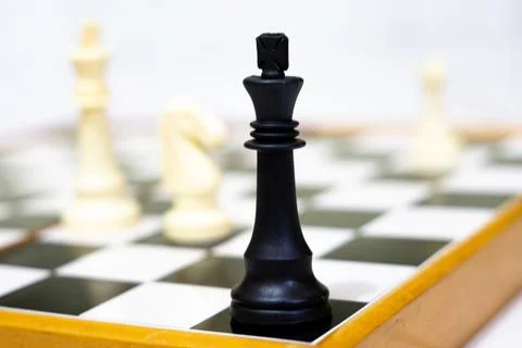 Close-Up Chess Game - Capturing Moves, Strategy, and Checkmate Moments Stock Photos