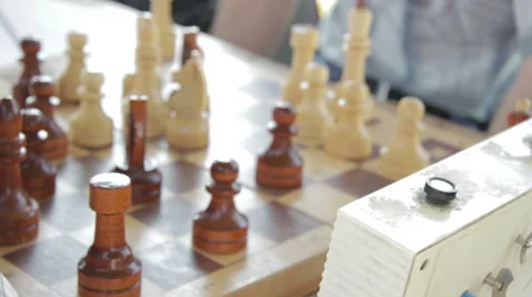 Close-Up Of Chess Game Tournament Stock Footage 63576592