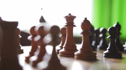 Close-up of the chessboard. Chess game. 4K Stock Footage 272975819