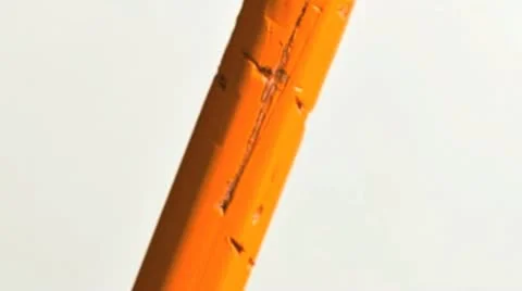 Close up of a chewed pencil Stock Footage 21305540