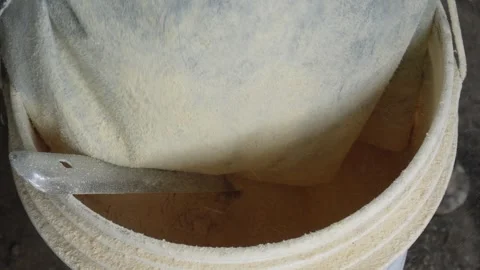 Close-Up of chick pea flour Stock Footage 312779519