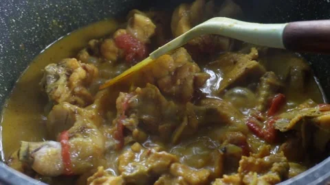 Close Up of Chicken Cooking Stock Footage 312779248