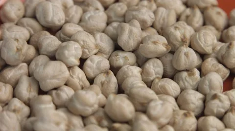 Close up with Chickpeas rotating Stock Footage 54096664