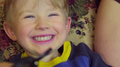 Close on child yelling Stock Footage 66527192