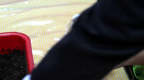 CLOSE UP. Children hands doing school activities in the kindergarten. Stock Footage 48430724