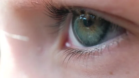 A close-up of a child's eye Stock Footage 206808012