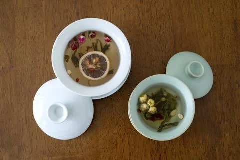Close up Chinese tea drinks Stock Photos