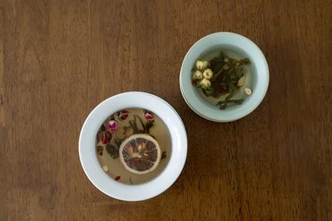 Close up Chinese tea drinks Stock Photos