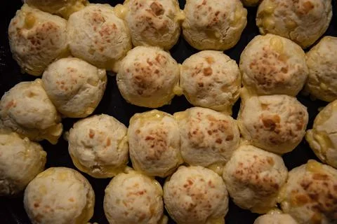 Close-up of chip, cheese bread. Very popular snack food Stock Photos