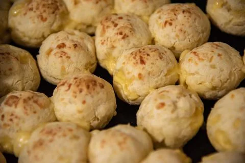 Close-up of chip, cheese bread. Very popular snack food Stock Photos