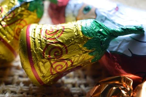 Close up on chocolate bell Stock Photos