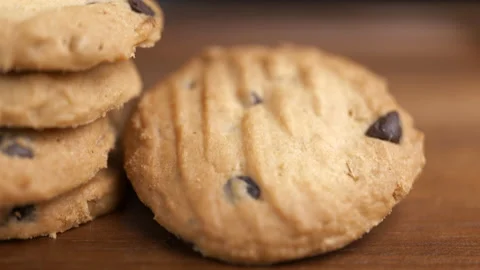 Close-up of chocolate chip cookies Stock-Footage 152666494