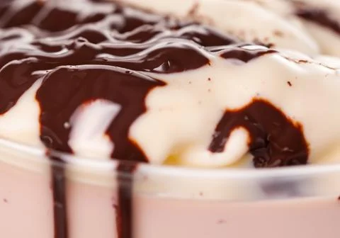Close up Chocolate milkshake Stock Photos