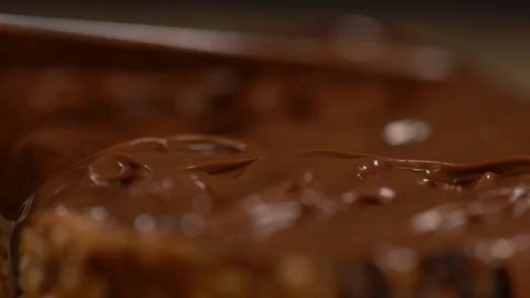Close up of Chocolate Spread Stock-Footage 130124738