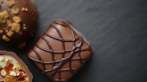 Close up of chocolates Stock-Footage 60055372