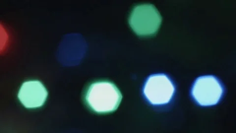 Close-up christmas bokeh lights. Stock Footage 82986086