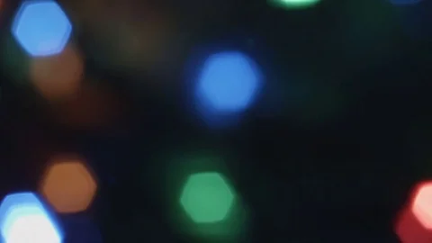 Close-up christmas bokeh lights. Stock Footage 82986443