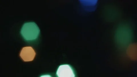 Close-up christmas bokeh lights. Vídeos de archivo 82986716