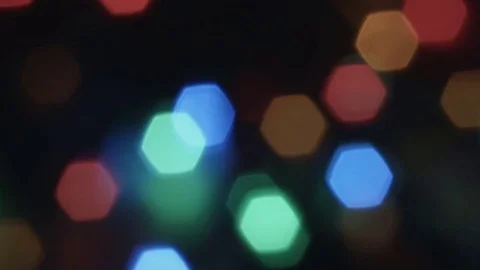Close-up christmas bokeh lights. Video stock 82986923