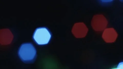 Close-up christmas bokeh lights. Stock Footage 82987267