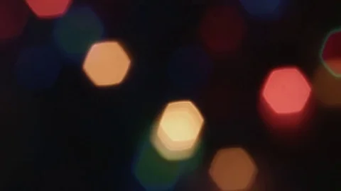 Close-up christmas bokeh lights. 動画素材 82987935