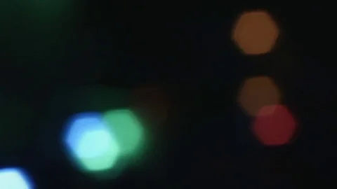 Close-up christmas bokeh lights. Stock Footage 82988595