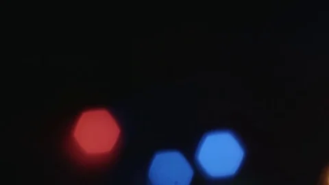 Close-up christmas bokeh lights. Stock-Footage 82988891